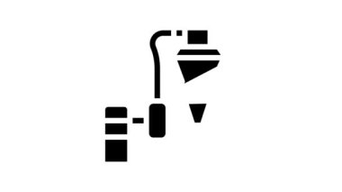 üretim turbası çizgi simgesi canlandırması