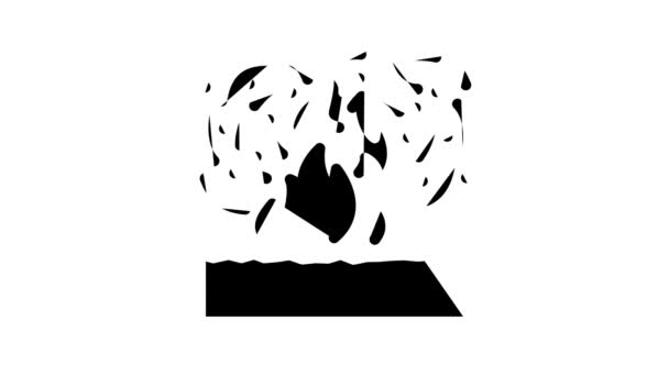 égő mező tőzegvonal ikon animáció