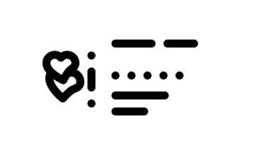 balayı bileti seyahat çizgisi simgesi canlandırması