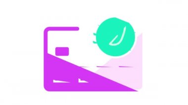 chia kripto para birimi renk canlandırmalı banka plastik kartı