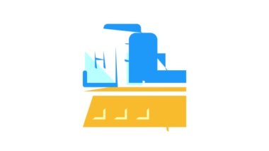 fabrika üretimi hidrojen renk canlandırması