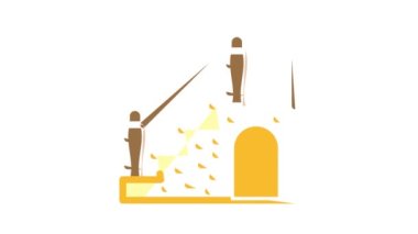 Gardırop rengi canlandırmalı merdiven