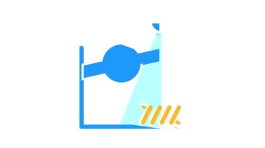 Fusilli spirale makarna rengi simge canlandırması