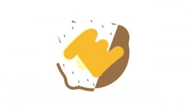 Fıstık ezmesi renkli kurabiye canlandırması