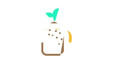 filizlenen tablet turba rengi simge canlandırması