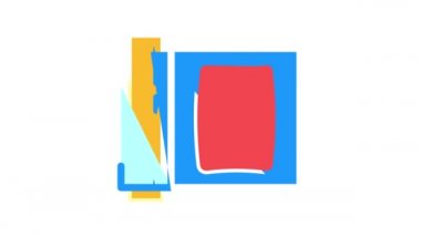 streç film plastik renk simgesi canlandırması