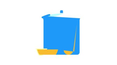 çorba tavası kantini mutfak gereçleri renk ikonu canlandırması