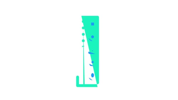 Rolki papeteria narzędzie kolor ikona animacja — Wideo stockowe