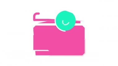 Kozmetik için kavanoz sıfır atık renk simgesi canlandırması