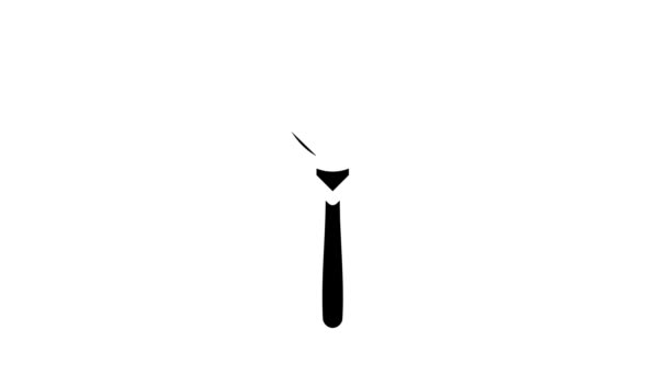 Öppnare bartender glyph ikon animation — Stockvideo
