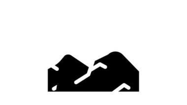 Arazi dolgusu biyogaz kabartma simgesi canlandırması