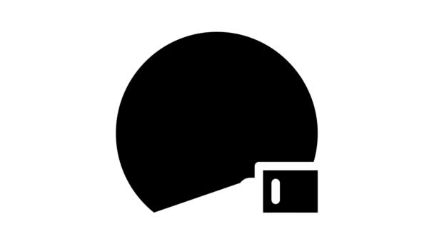 Animação ícone de glifo de biogás de armazenamento — Vídeo de Stock