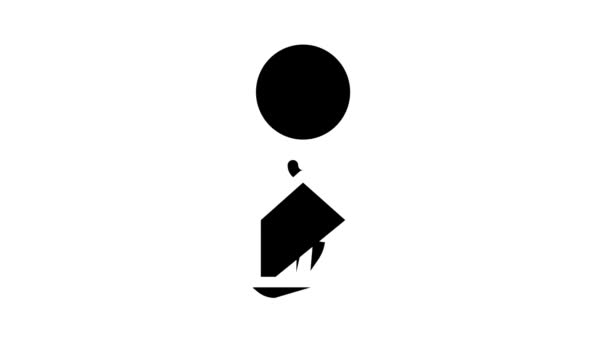 měřítka s animací ikon rybího glyfu
