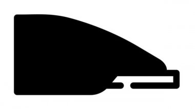 yüksek hız tren hattı simgesi canlandırması