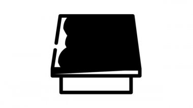 Balık hattı simgesi animasyonlu showcase