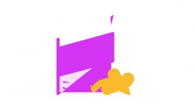 mısır çubukları çerez rengi simge canlandırması