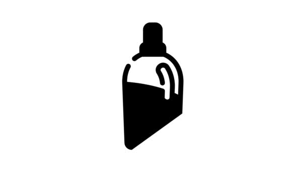 Enzima detergente pó linha ícone animação — Vídeo de Stock