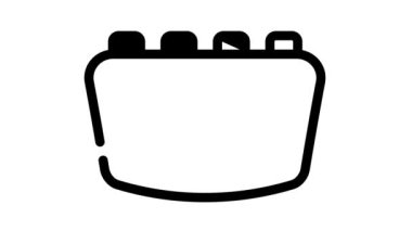 dijital uyaran satır simgesi canlandırması