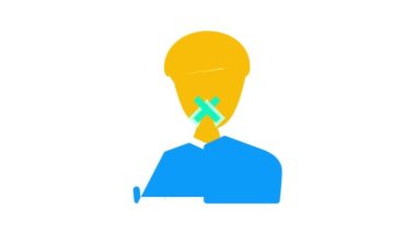 kapalı para renk simgesi canlandırması