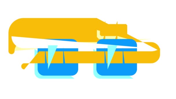 Стимулятор з анімацією піктограми кольору ремінця — стокове відео