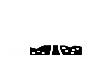 buz tipi püskürmeler glifin simge canlandırması