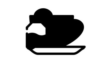 yağ yanan çay hattı simgesi canlandırması