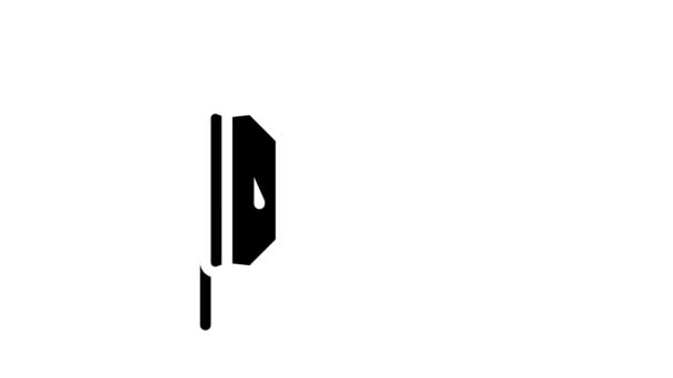 Θερμική εικόνα glyph αισθητήρα animation — Αρχείο Βίντεο