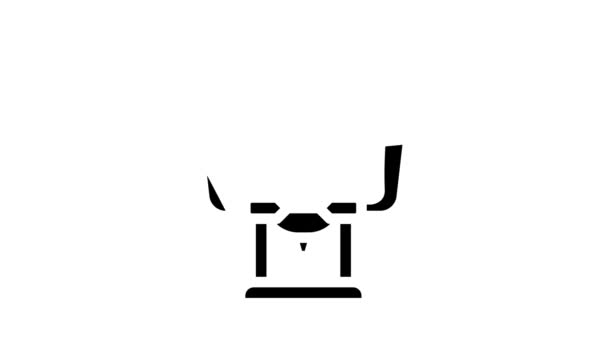 Flazer tool glyph pictogram animatie — Stockvideo