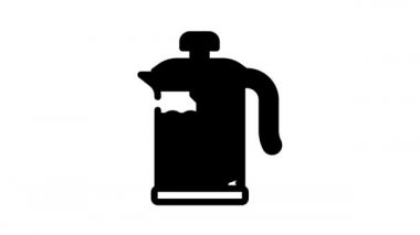 çaydanlık baskı hattı simgesi canlandırması