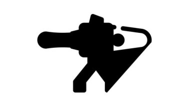 Plastik boru hattı simgesi canlandırması için lehimleme demiri