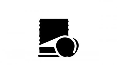 şeftali konservesi konserve yemek sembolü animasyonu