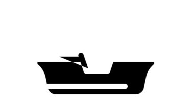 kağıt beslenme çantası simgesi canlandırması