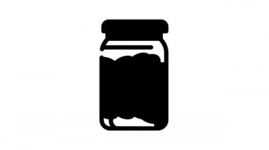 salatalık konservesi konservesi ikon animasyonu