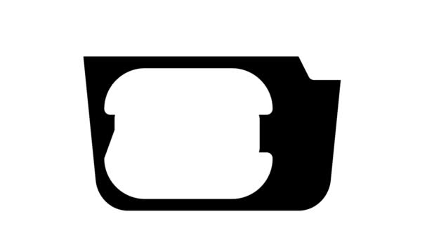 hamburger lunchbox glyph icon animation