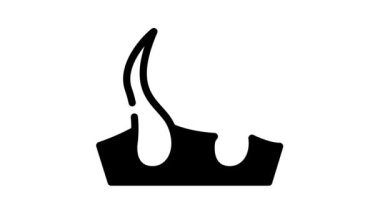 saç kaybı çizgi simgesi canlandırması