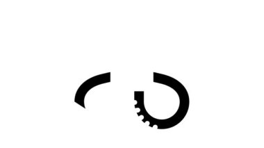 Plastik kelepçeler glyph simgesi canlandırmasını protesto etti