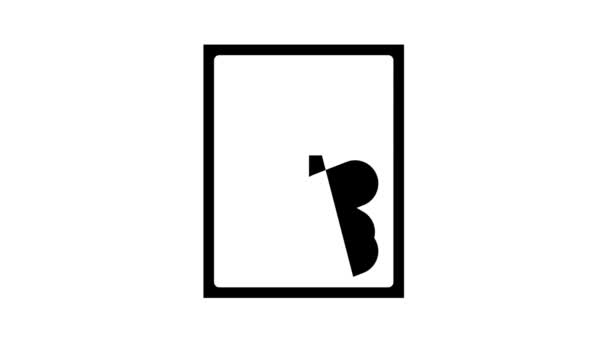 Pillbox recipiente glifo ícone animação — Vídeo de Stock