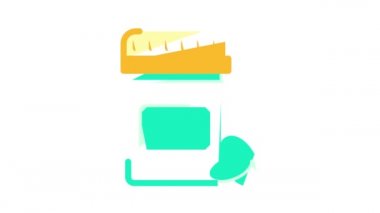 çinko haplar element izleri renk simgesi canlandırması