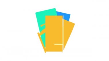 reklam broşürleri renk canlandırması