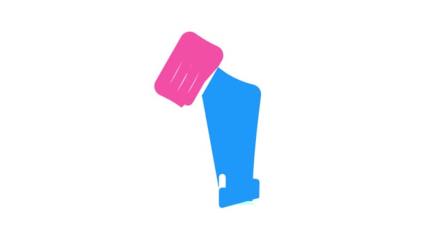 Electronic callus remover color icon animation — Stock Video