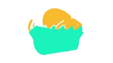 Mango renk canlandırmalı sepet