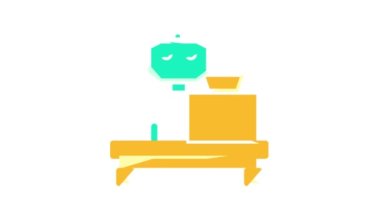 robot kasiyer renk canlandırması