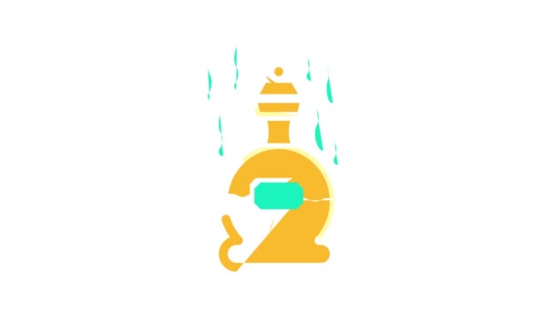 Parfüm Duft Farbe Symbol Animation — Stockvideo