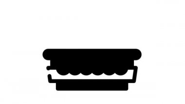 gaz kokusu çizgi simgesi canlandırması