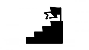 hedef başarı çizgisi simgesi canlandırması