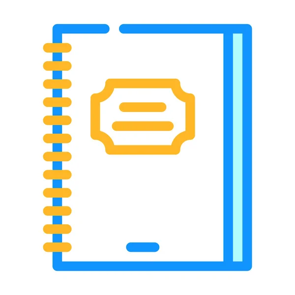 Spring diary color icon vector illustration — ストックベクタ