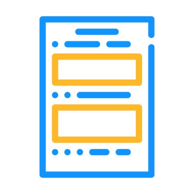 dosya rengi vektör illüstrasyonunu oluştur