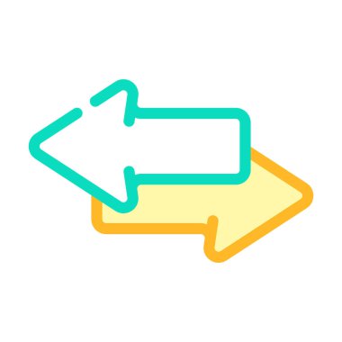 dosya renk ikonu vektör illüstrasyonunu transfer et