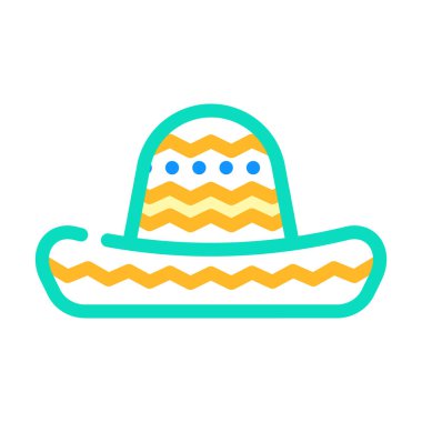 Cinco de mayonez bayram renk ikonu çizimi