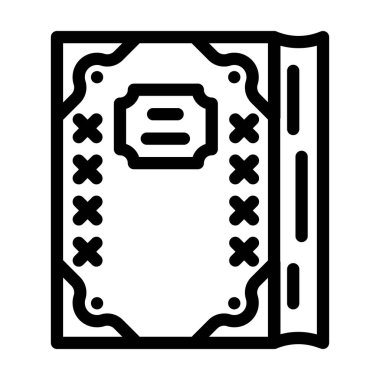 Altın eklenmiş günlük satır vektör illüstrasyonuName